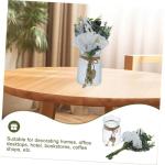1 Satz Simulierte Vasenornamente Hochzeit Blumenarrangement Künstliche Pflanze Mit Vase Heimdekoration Kunstblumen Mit Vase Blumenarrangement Strauß Künstliche Blumen Seidentuch