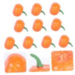 8 Sätze Künstlicher Kürbis Mini-kürbis-Requisiten Halloween-Kranz Halloween Kürbis Halloween Pumpkin Nachgeahmte Kürbisstütze Naturgetreues Kürbisdekor Plastik Yellow 10 St