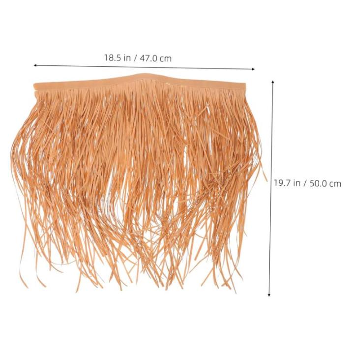 5 Stück Strohdekoration Rasendekoration DIY Strohdach Simulation Stroh Ornament Lebensecht Stroh Für Vogelscheuche Kostüm Simulation Strohdach Für Garten Synthetisches