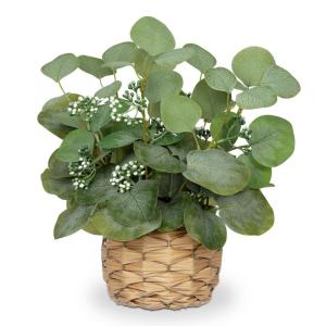 Kunstplant eucalyptus decoratie, kunstmatige eucalyptus in pot, decoratieve plant, kamerplanten