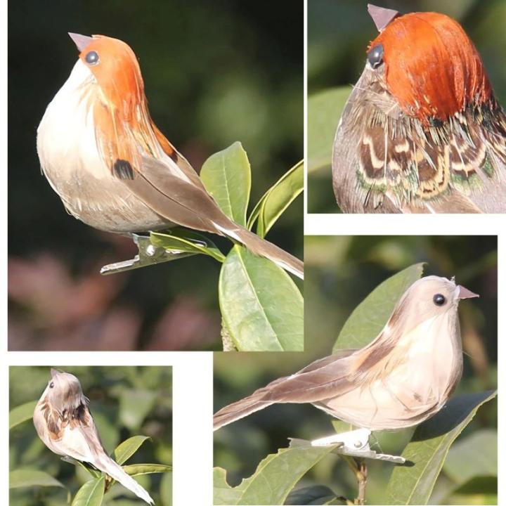 Rode kardinaal, kerstboomdecoratie, vogelknutselset voor boom, huis, tuin, feestdecoraties in de open lucht, D-12 stuks, Sparrow