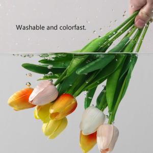 Künstliche Tulpenblumenarrangements, Raumdekorationsblumenarrangements, Hochwertige Wohnzimmer-Grünpflanzen(Secondary colour)