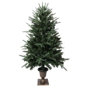 Kunstkerstboom, 1,2 m, met 320 takpunten voor binnen, buiten, voordeur, veranda, entree, ingang