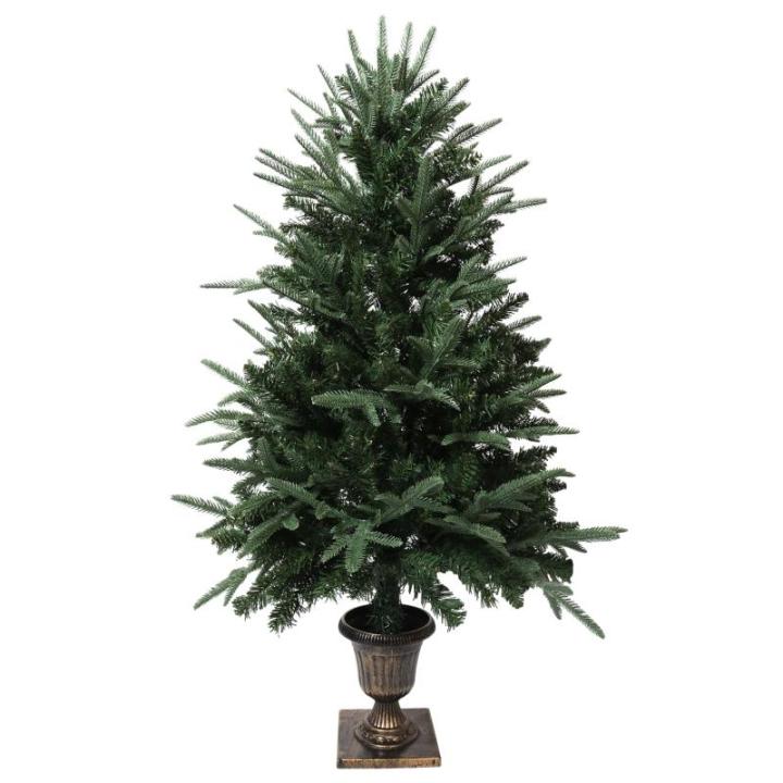 Kunstkerstboom, 1,2 m, met 320 takpunten voor binnen, buiten, voordeur, veranda, entree, ingang