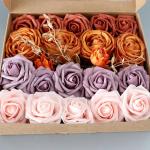 Künstliche Rosen aus PE-Schaum, für den Kopf der Braut, Blumenstrauß für Hochzeit, Party, dekoratives Scrapbooking, DIY, Handblume