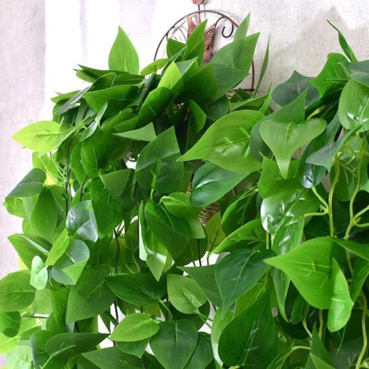 Nep klimop muur woondecoratie groene bladeren voor hotel en bruiloft tuin huis kunstmatige bladeren decor opknoping kunstmatige plant (groene dille bladeren)