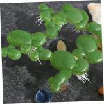 1 Satz Wasserlinsen-Kunststoff Wasserlinsen-Ornament Aquarienanlage Blätter Entengrütze Tank Schwimmende Entengrütze Teichlandschaft Miniatur Schwimmendes Aquarium Plastik 90st
