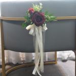 6 Stück Hochzeitszeremonie Ornamente Raffinierte Stuhlverzierungen Mit Künstlichen Blumen Kirchenbänken Blumen