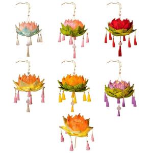 Künstliche handgehaltene Blumenkerzenlichter,Blumenkerzenlampe für das Mondfest und die asiatische Hochzeitsdekoration