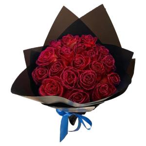 Glitterrozenboeket, fonkelend bloemenboeket, romantisch schuim-eeuwig bloemenboeket, glinsterende rozenarrangement, decoratie, doe-het-zelf bruidsboeket voor vriendin, verloofde, e