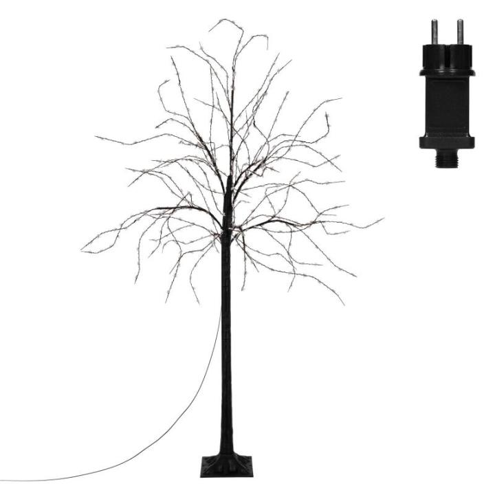 Led-boom 150 cm met 600 warmwitte leds, kunstkerstboom, lichtboom met stervormige lampen, decoratieve boom voor Kerstmis, flexibele takken, kerstdecoratie voor binnen en buiten, IP