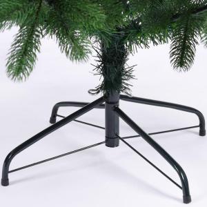 Kerstboom Kunstboom Metalen Voet 140 cm PE Dichte Takken Kerstboom Groen
