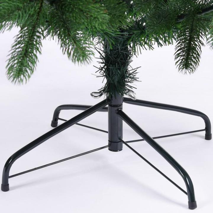 Kerstboom Kunstboom Metalen Voet 140 cm PE Dichte Takken Kerstboom Groen