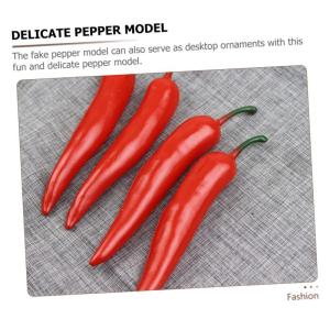 1 Satz Simuliertes Pepper-Modell Pfeffer-Modell-Requisite Jalapenos Kuchenmodelldekoration Simulationspfeffermodellstütze Polyfoam-Paprika-Modell Simulation Pfeffer Poly-Drache 6s