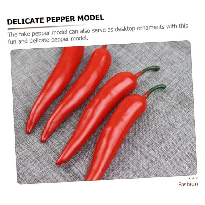 1 Satz Simuliertes Pepper-Modell Pfeffer-Modell-Requisite Jalapenos Kuchenmodelldekoration Simulationspfeffermodellstütze Polyfoam-Paprika-Modell Simulation Pfeffer Poly-Drache 6s