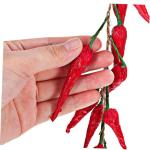 15 STK Chili-Pfeffer-Modelldekoration hängendes Paprikadekor gefälschte scharfe Chilischoten Spieß wandverkleidung Wand polsterung Tischgirlande rote Paprika Pfeffer Dekor Schau