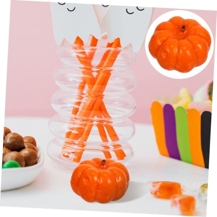 700 STK Kürbis Dekoration Halloween Pumpkin halloweenkürbis Kürbisfigur Mini-Kürbisse Halloween-Tischdekorationen Herbstdeko simulierte Kürbisse kürbis dekor selber Machen Sc