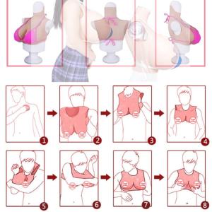 Silicone borst katoen gevuld B cup realistische huid realistische kunstmatige borsten zachte siliconen voor crossdresser transgender cosplay drag queen 1 tan