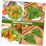 3 Sätze Pflanzliche Requisiten Kunstpflanze Künstliche Pflanzen Küchen-Dekoration Künstliches Gemüse Gemüse-Display Lebensmitteldekor Simulation Salatblatt PVC Green 4 Stück