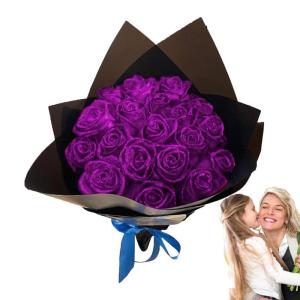 Voor altijd rozenboeket, geconserveerd boeket rozen, Forever Foam romantische bloemen, woondecoratie voor vriendin, verloofde