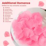 1200 stück Künstliche Rosenblätter, Romantische Rosenblätter Deko, Künstliche Rosenblüten Getrocknet für Hochzeit, Valentinstag, Jahrestag, Tischdekoration, Geburtstag, roma