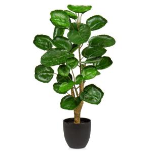 Kunstplant in zwarte pot, 68 cm hoog, kunstmatige Aralia Balfour boom, kunstplant Aralia Polyscias Fabian plant, namaak-kaderaralie, potplant voor thuis, kantoor, woonkamer decorat