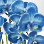 44 cm kunstmatige orchideeën phalaenopsis kunstbloemen als echte decoratieve orchidee bonsai kunstplant arrangement in keramische pot voor tafel woonkamer wooncultuur decoratie