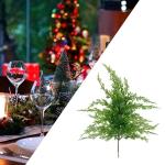 Künstlicher Pflanzenzweig, Weihnachtsstiel-Dekoration, praktische, praktische grüne Weihnachtsdekoration für den Schreibtisch zu Hause, Höhe 55cm