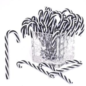 32 stuks kerstsnoepstok hangende ornamenten plastic gedraaide kruk ornamenten kerstboomdecoratie voor kerstfeestbenodigdheden kerstambachten binnen buiten decor (12 geen gaten zwar
