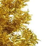 Künstlicher Weihnachtsbaum Golden 240 cm Höhe PVC-Material Halb-Weihnachtsbaum Platzsparend Wand Christbaum Innen- und Außenbereich Wirtschaftliche Weihnachtsdekoration Festlich