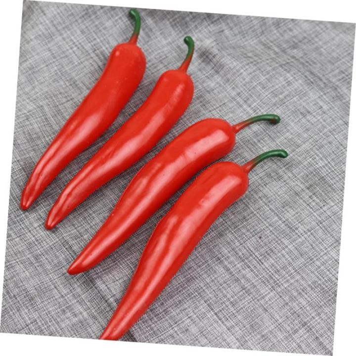3 Sätze Simulationsmodell Paprika Künstliches Gemüse Foto-Requisite Pfeffer Modell Dekoration Food-Modell-Requisite Gefälschter Gemüsepfeffer Falscher Chili Poly-Drache 5 Stü