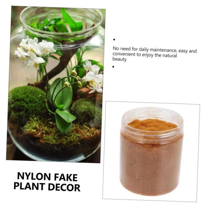 1 Moosrasenpulver Hausgemachte Ornamente Micro Landschaft Deko Grüner Teppich Moos Konserviert Bastelmoos Islandmoos Künstliches Moss Spagnum-moos Nylon Grünes Blattpulver Handb