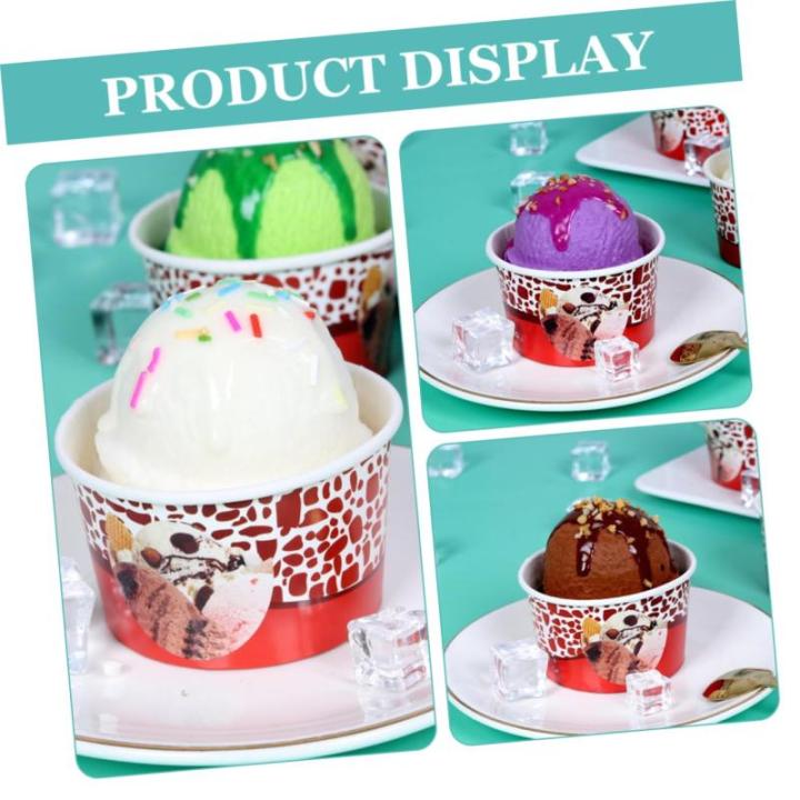 24 Stück Eiscreme Modell Gefälschte Eiscreme Kugeln Simulierte Eiscreme Kugeln Eiscreme Kugeln Gefälschte Eiscreme Requisiten Simulation Eiscreme Kugeln Requisite Eiscreme