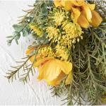 , kunstplanten, kunstboeket, zijden bloemen, voor bloemstukken, decoratie voor bruiloft, thuis, keuken, tuinfeest, kerst, tafeldecoratie, geel