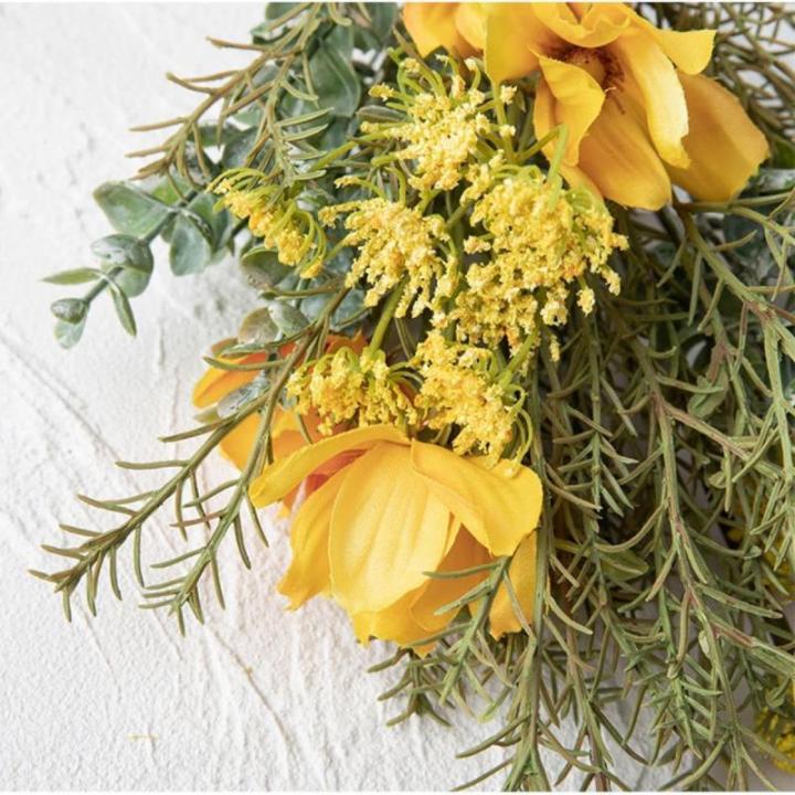 , kunstplanten, kunstboeket, zijden bloemen, voor bloemstukken, decoratie voor bruiloft, thuis, keuken, tuinfeest, kerst, tafeldecoratie, geel