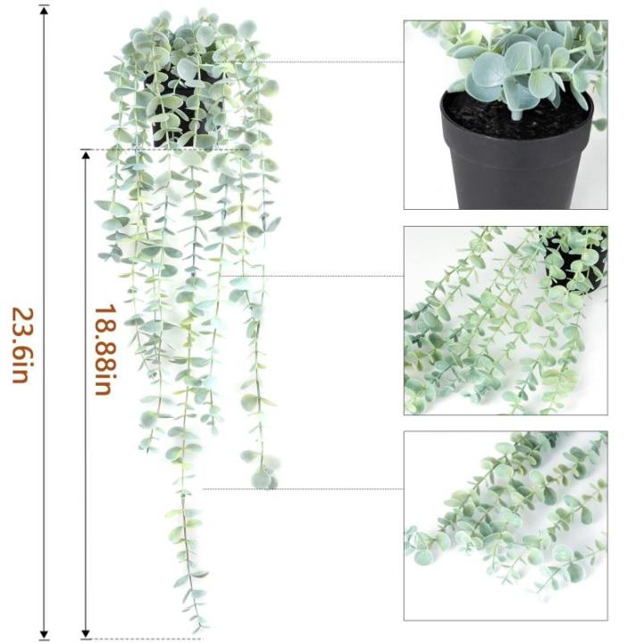 Hangende Planten Kunstmatige Decor Nep Ingemaakte Hangende Wijnstokken Levensecht Groen voor Nieuwe Woondecoratie 2 STKS Lichtgroen