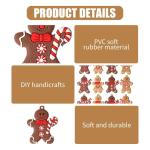 12 stuks kerstboomversiering, peperkoekmannetjes, kerstboomdecoratie, peperkoek, kerstversiering, kerstversiering, peperkoekman-decoratie,