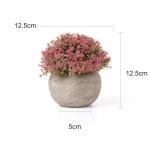 Plastic Nep Planten met Potten Decoratieve Kleurrijke Levensechte Bloem voor Thuis/Kantoor Decor Pack van 3