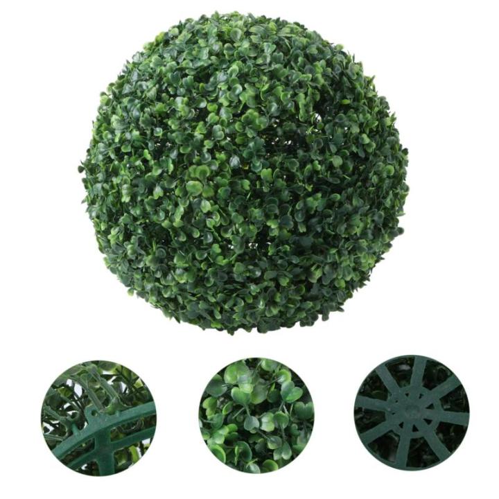 1Stk Simulierter Mailänder Ball deckenverkleidung Artificial Plants Indoor Runde künstliche Pflanzenkugeln Topiary-Kugeln hängen nachgemachter Grasball Pflanzenkugelverzierung