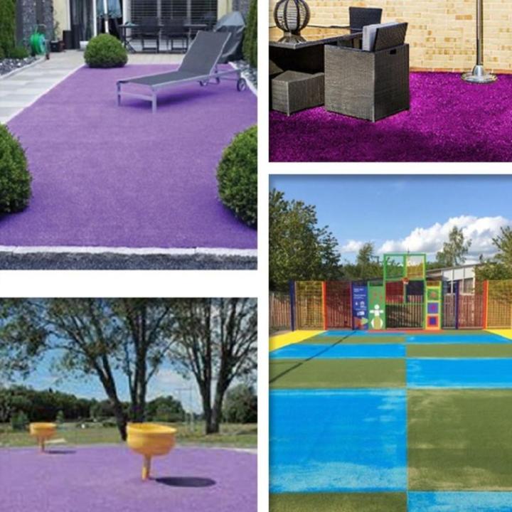 Kunstrasen-Gartenrasenmatte, Ersatz für Kunstrasen, synthetischer Astroturf-Teppich, 118 Zoll, hohe Fußmatte aus natürlichem Kunstrasen mit Drainagelöchern (lila, 8 x 11 m)