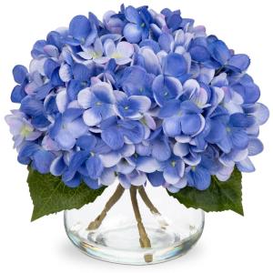 met 4 hortensia's