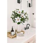 Kunstmatige olijftak met magnoliabloem
