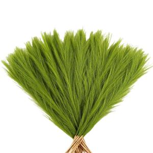 Künstliches Pampasgras, 30 Stück, natürliches getrocknetes Pampasgras für Vase, Pampasgraspflanze für Blumenstrauß, Phragmiten, Hochzeitsdekoration