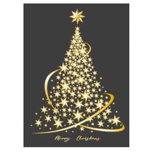 Kerst Venster Klings Gouden Kerstboom Raamklemmen Stickers voor Glas DIY Statische Muur Venster Deur Muurschildering Stickers voor Home Shop Venster Glas Display Decoraties