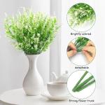 Kunstplanten, bloemen, in pot, net echt uv-bestendig, 10 bundels , , balkonplanten, struiken, decoratie, kunstbloem, lavendel voor tafel, huis, tuin, decoratie