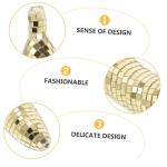 4 Stück Disco-Banane Spiegel-Disco-Ornament nautisch Dekorationen bürodeko büro Dekoration glitzernde Netzstrümpfe Hochzeitsdekoration Bananenfigur für den Tisch Obstdekor Sc