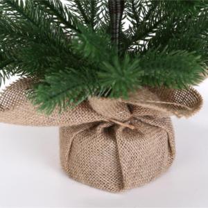 Weihnachtsbaum Künstlich Künstlicher Weihnachtsbaum, Saisonale Innendekoration Mit Dekorativem Sackleinensockel Weihnachten(120cm)