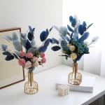 Kunstblumen Künstliche Blumen, künstliche Blumendekoration, Ornamente, Seidenblumenstrauß mit Vasen für Tischaufsatz im Wohnzimmer für jeden Anlass