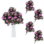 Artificial Flowers 33 cm Kunstpflanzen Kunstblumen Deko Blumen Künstlich Künstliche Blumen Pflanzen für Hausgarten Geburtstag Party Home Wedding Dekor 0512
