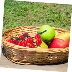 8 STK Simulierte Kirschtomaten dekorative Kirschtomaten Simulation Kirschtomaten Künstliche Tomaten Dekorative Tomaten lebensechte Kirschtomaten Zuhause gefälschte Fruchtstütze 